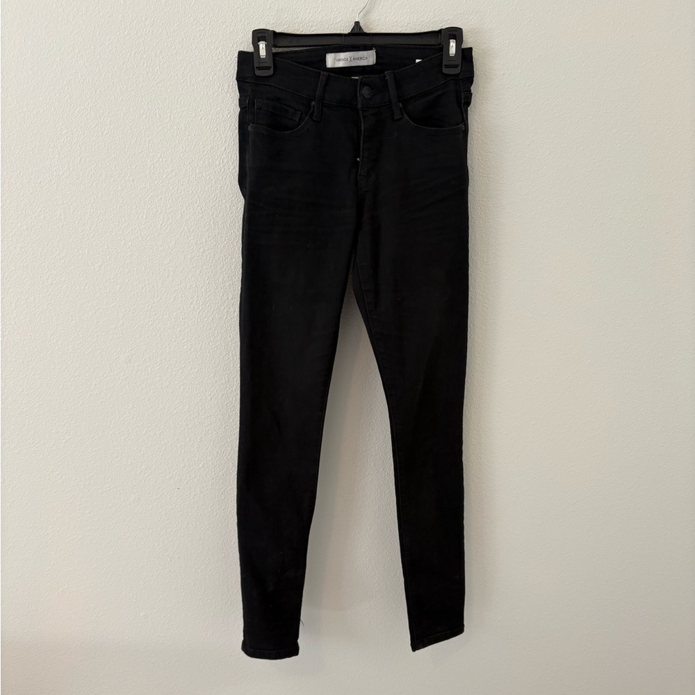 Vintage America Black Skinny Jeans